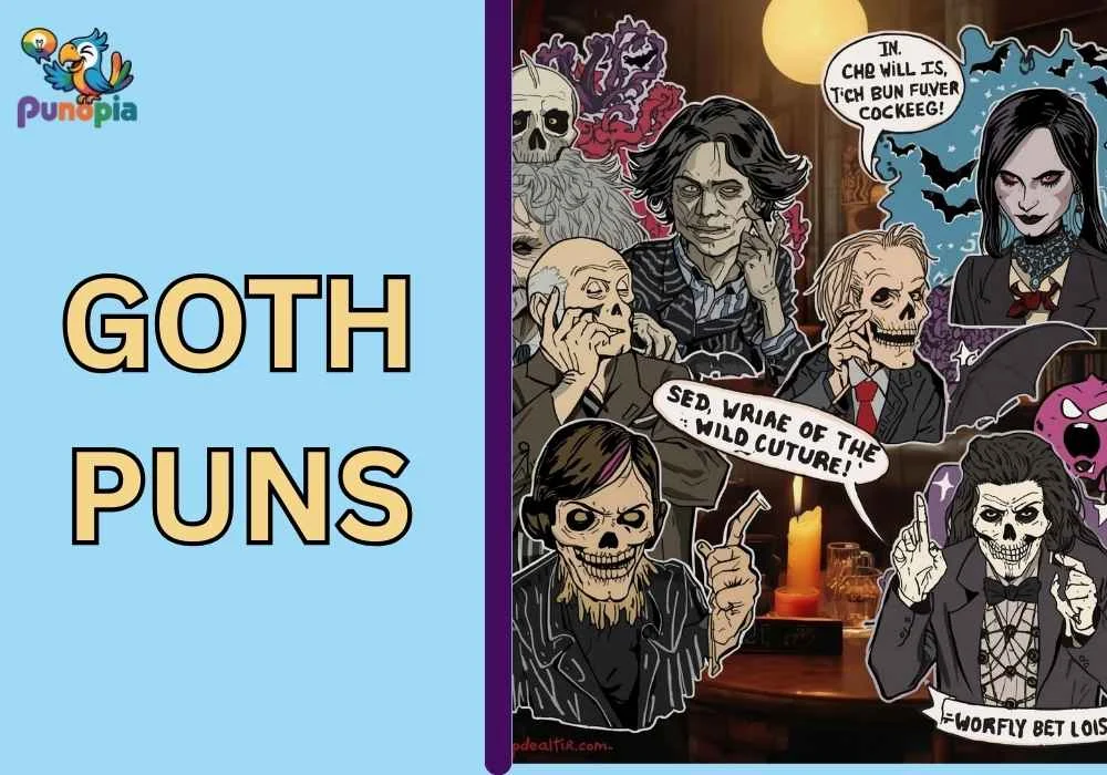 goth puns