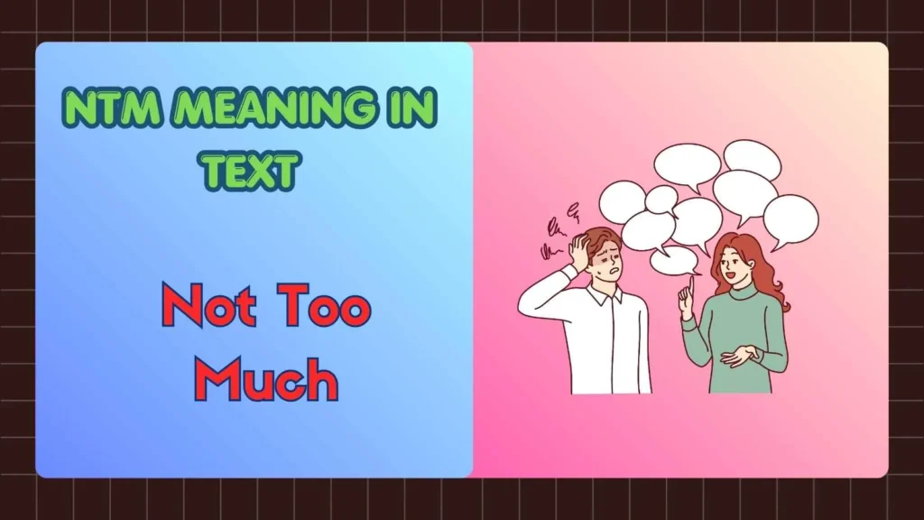 NTM Meaning in Text